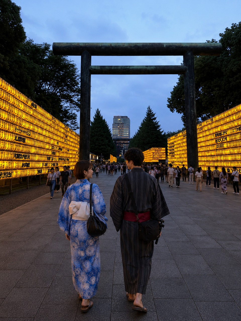 靖国神社、みたままつり、ちーこと蒼井