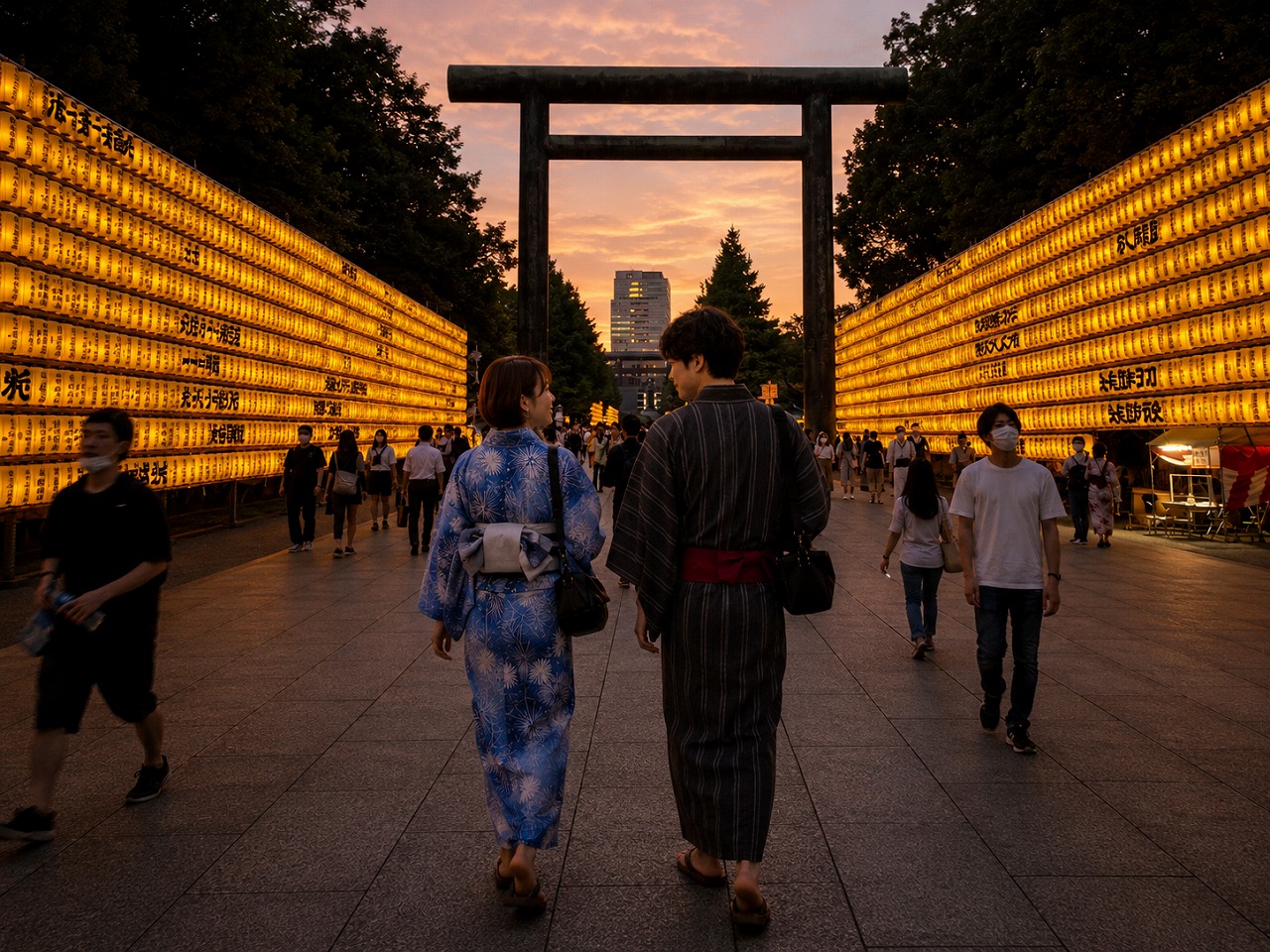 靖国神社、みたままつり、ちーこと蒼井