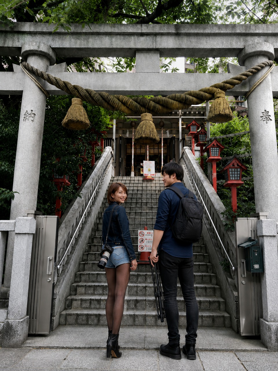 十番稲荷神社、ちーこと蒼井