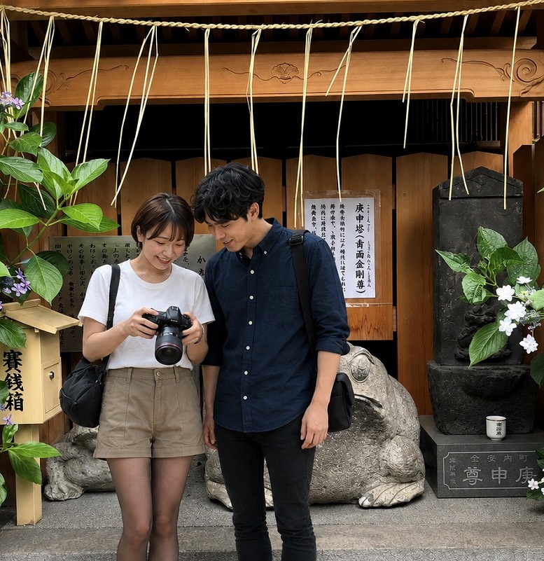 十番稲荷神社、ちーこと蒼井