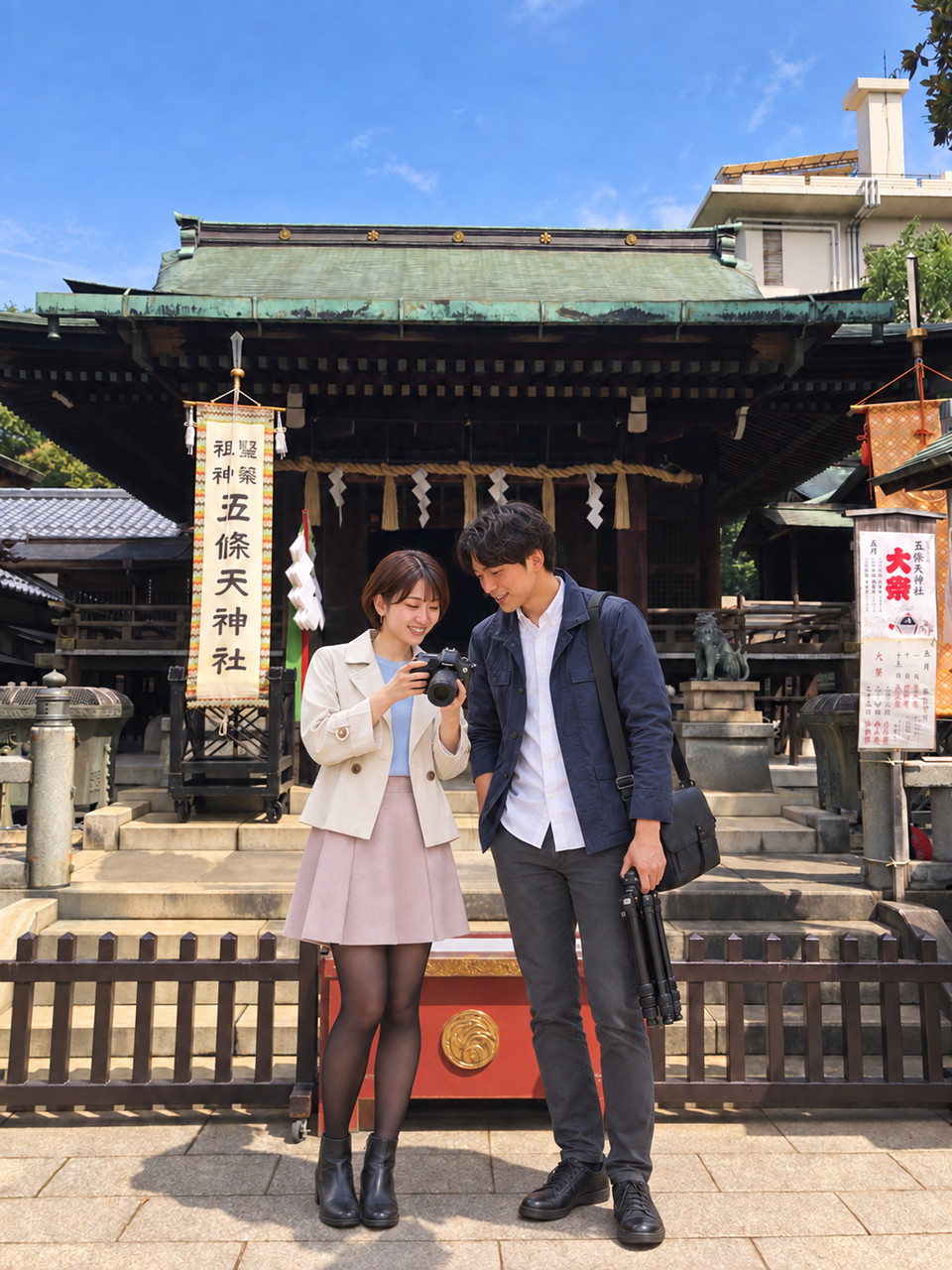 五條天神社、ちーこと蒼井