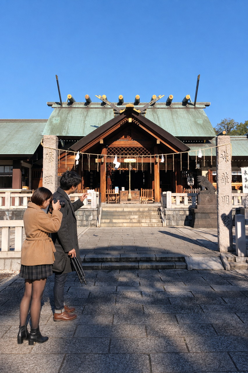 石浜神社、ちーこと蒼井